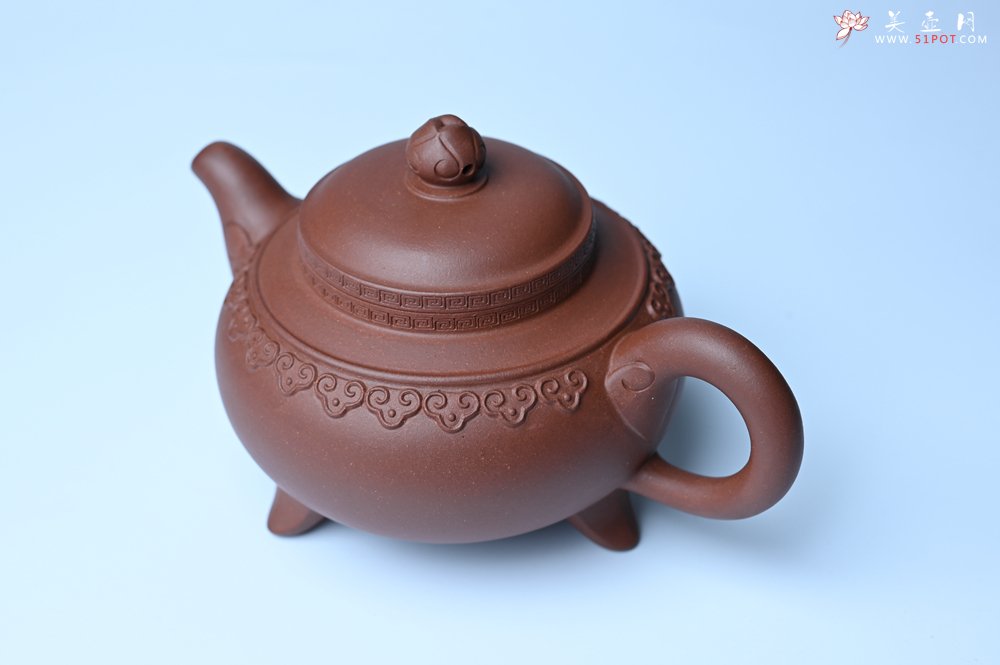 紫砂壶图片：美壶特惠 精致特好底曹青云肩如意壶 - 紫砂壶信息网