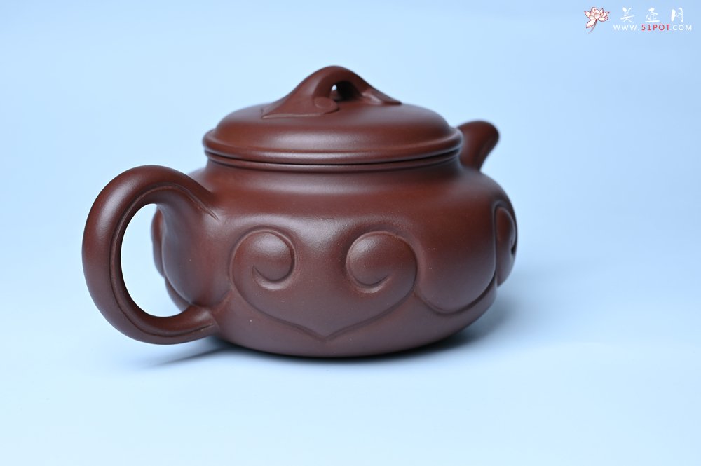 紫砂壶图片：美壶特惠 精致紫泥仿古如意壶 茶人醉爱 - 紫砂壶信息网