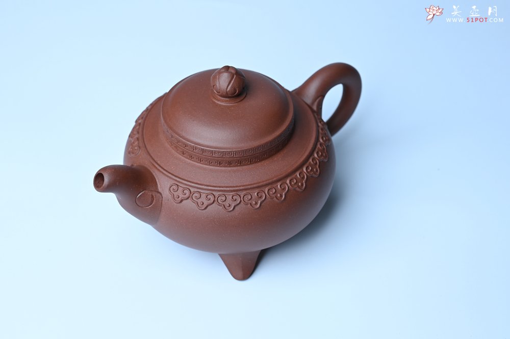 紫砂壶图片：美壶特惠 精致特好底曹青云肩如意壶 - 紫砂壶信息网