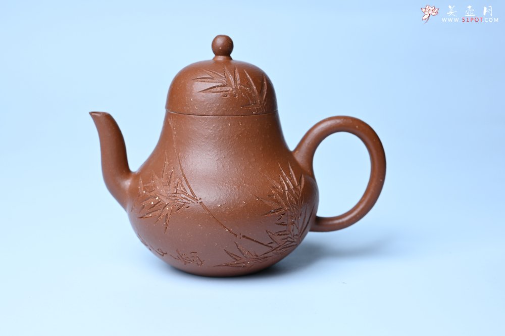 紫砂壶图片：美壶特惠 特好朱泥居不可无竹梨形壶 茶人醉爱 - 紫砂壶信息网