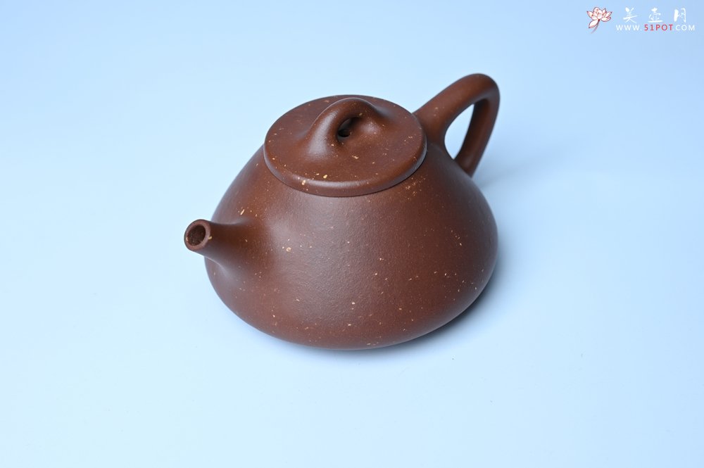 紫砂壶图片：美壶特惠 精致特好紫玉金砂子冶石瓢 做工和泥料不输千元作品 - 紫砂壶信息网