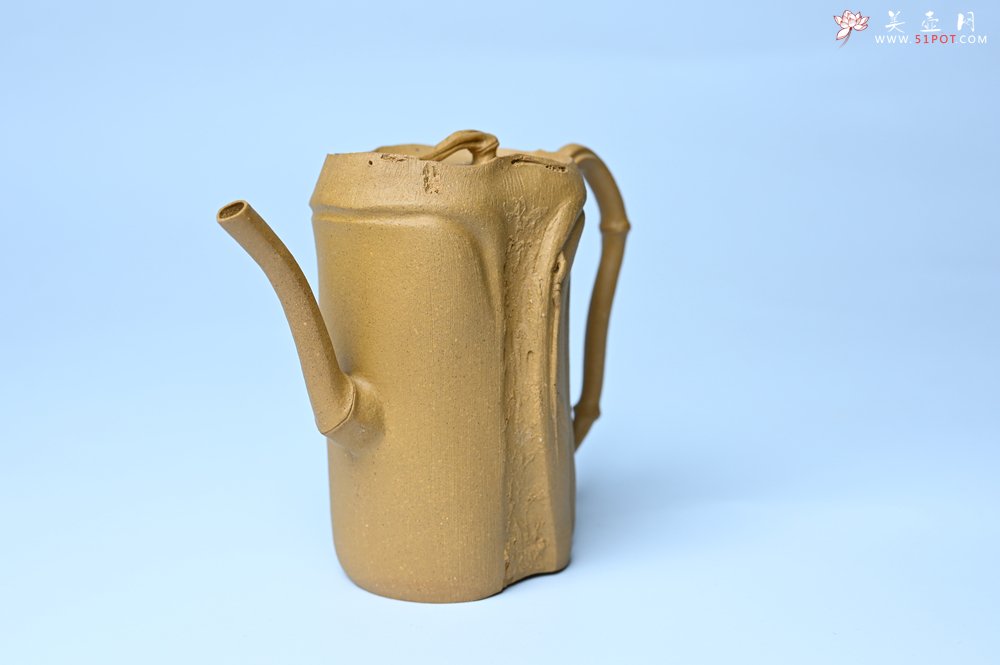 紫砂壶图片：美壶特惠 黄金段泥全手工君竹壶 茶人醉爱 - 紫砂壶信息网