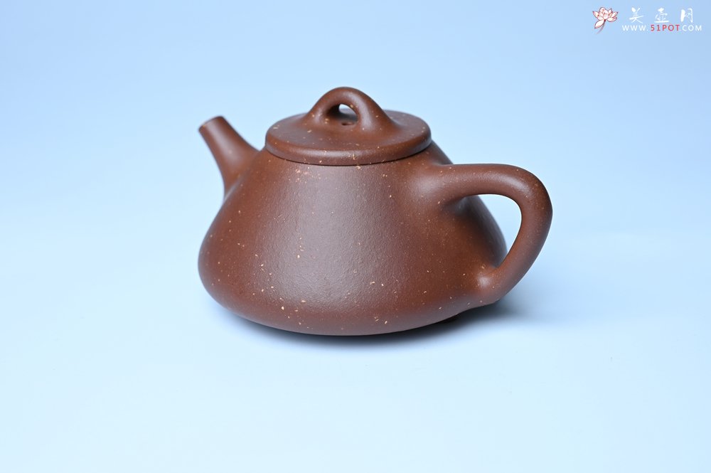 紫砂壶图片：美壶特惠 精致特好紫玉金砂子冶石瓢 做工和泥料不输千元作品 - 紫砂壶信息网