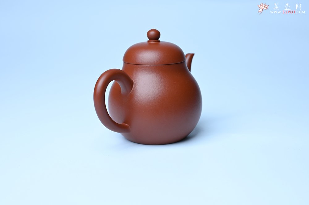 紫砂壶图片：美壶特惠 油润大红袍朱泥 手中无梨式 何以言茗事 小品高梨形 - 紫砂壶信息网