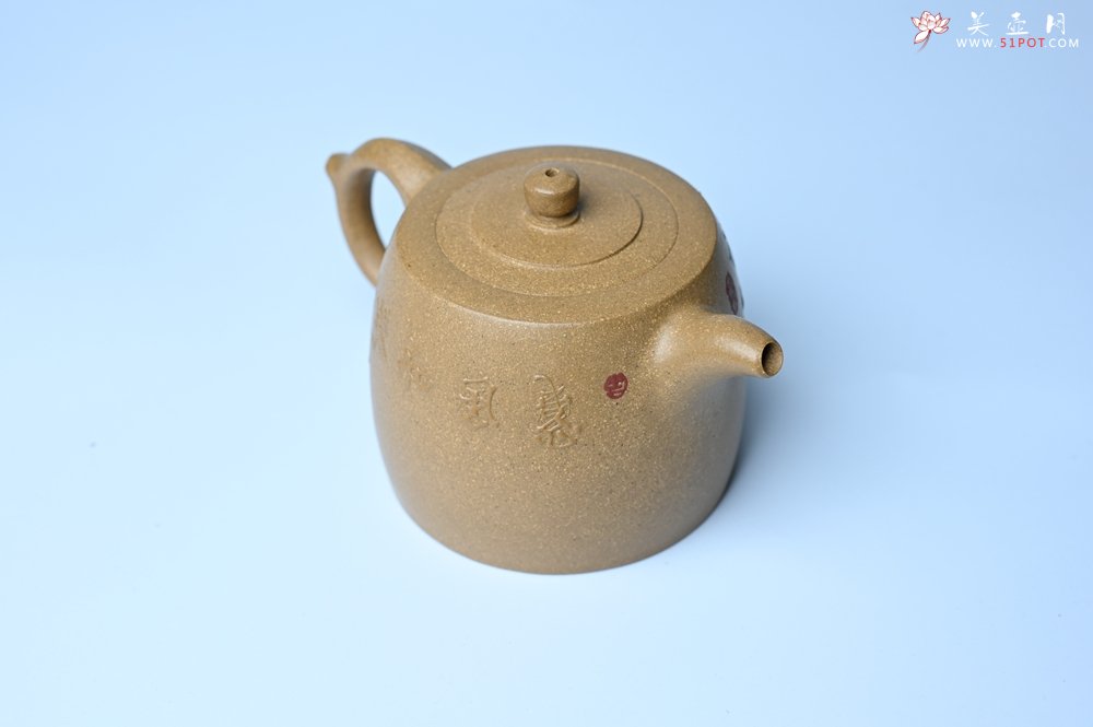 紫砂壶图片：美壶特惠 精致特好黄段泥井栏壶 泥绘祥瑞兔子 惠风和畅 寓意吉祥好运常来 - 紫砂壶信息网