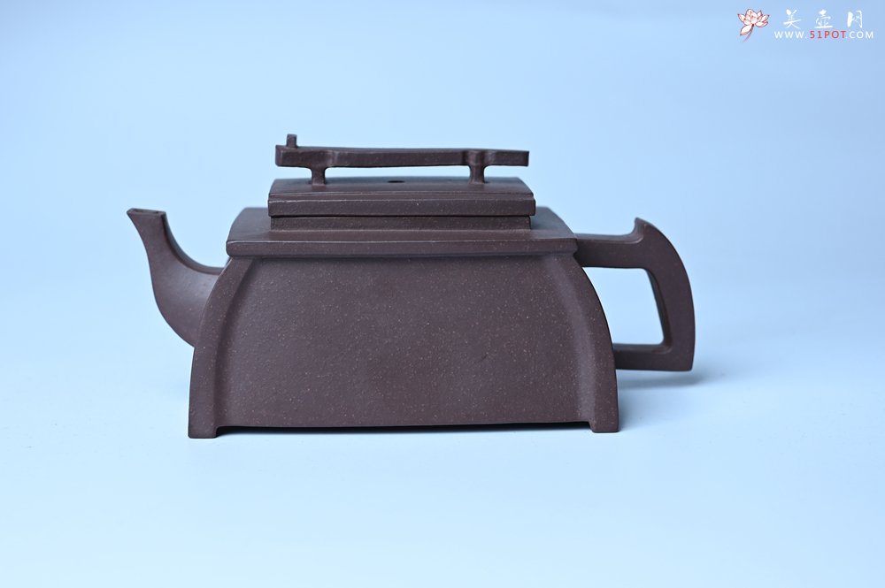 紫砂壶图片：美壶特惠 精致紫泥琴壶 难度大 茶人醉爱 - 紫砂壶信息网