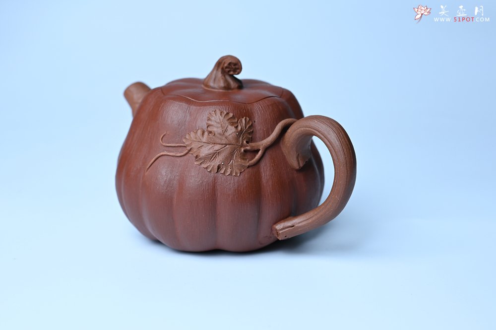 紫砂壶图片：美壶福利特惠 美壶专属定制 精致好料南瓜紫砂壶  肌理丰富生动 - 紫砂壶信息网