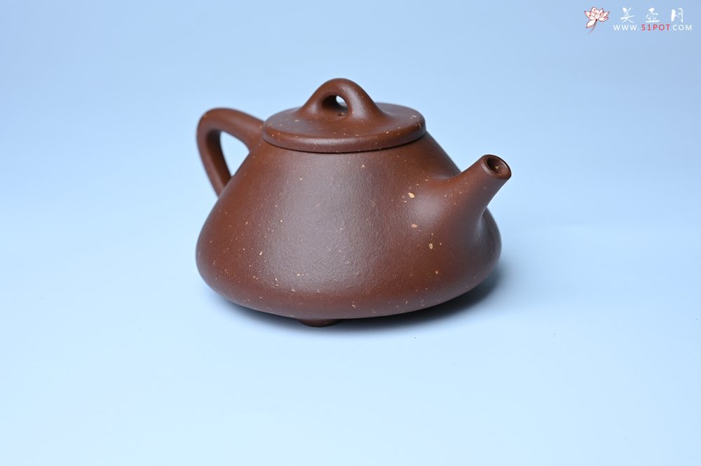 紫砂壶图片：美壶特惠 精致特好紫玉金砂子冶石瓢 做工和泥料不输千元作品 - 紫砂壶信息网