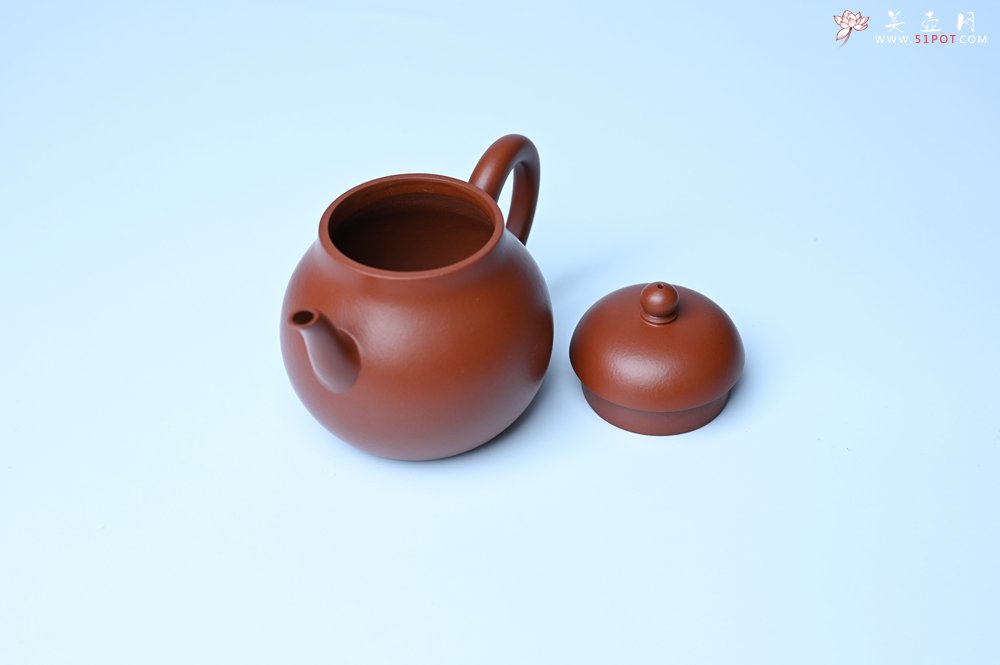 紫砂壶图片：美壶特惠 油润大红袍朱泥 手中无梨式 何以言茗事 小品高梨形 - 紫砂壶信息网