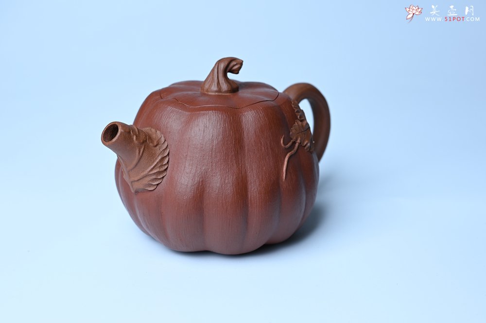 紫砂壶图片：美壶福利特惠 美壶专属定制 精致好料南瓜紫砂壶  肌理丰富生动 - 紫砂壶信息网