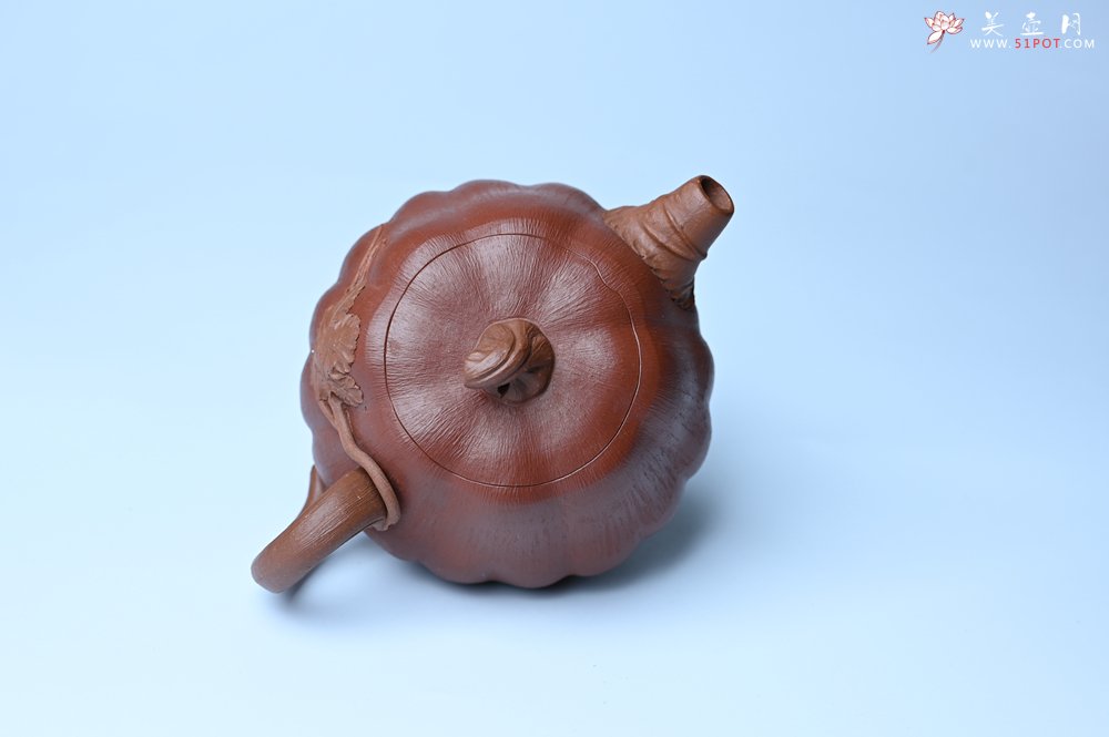 紫砂壶图片：美壶福利特惠 美壶专属定制 精致好料南瓜紫砂壶  肌理丰富生动 - 紫砂壶信息网