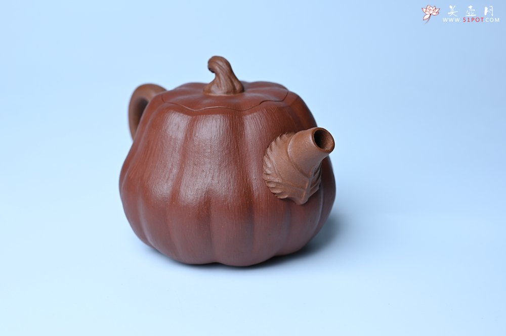 紫砂壶图片：美壶福利特惠 美壶专属定制 精致好料南瓜紫砂壶  肌理丰富生动 - 紫砂壶信息网