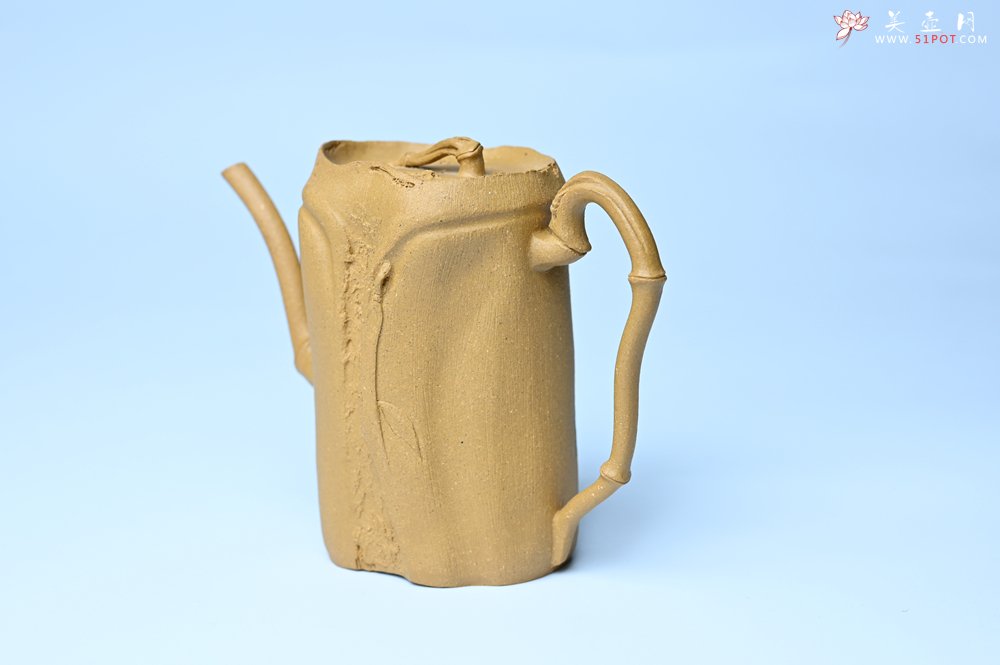 紫砂壶图片：美壶特惠 黄金段泥全手工君竹壶 茶人醉爱 - 紫砂壶信息网