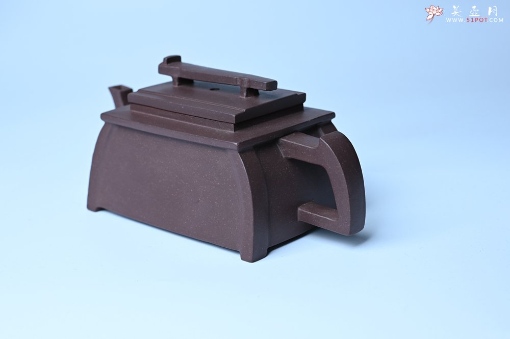 紫砂壶图片：美壶特惠 精致紫泥琴壶 难度大 茶人醉爱 - 紫砂壶信息网