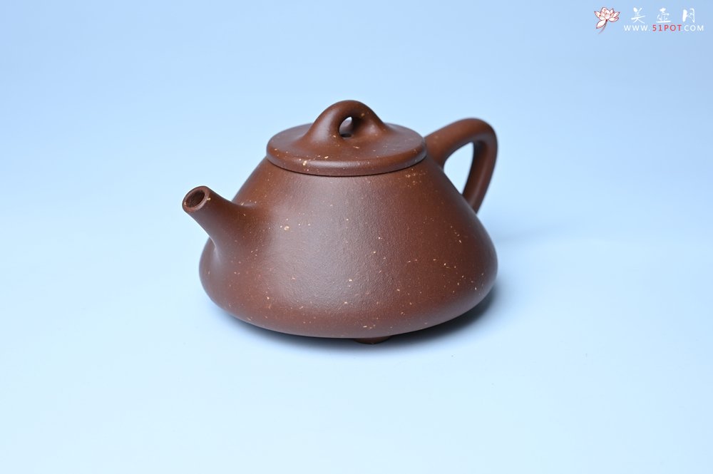 紫砂壶图片：美壶特惠 精致特好紫玉金砂子冶石瓢 做工和泥料不输千元作品 - 紫砂壶信息网