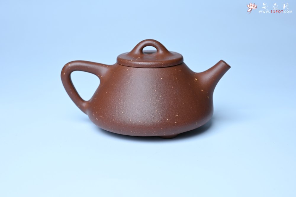 紫砂壶图片：美壶特惠 精致特好紫玉金砂子冶石瓢 做工和泥料不输千元作品 - 紫砂壶信息网