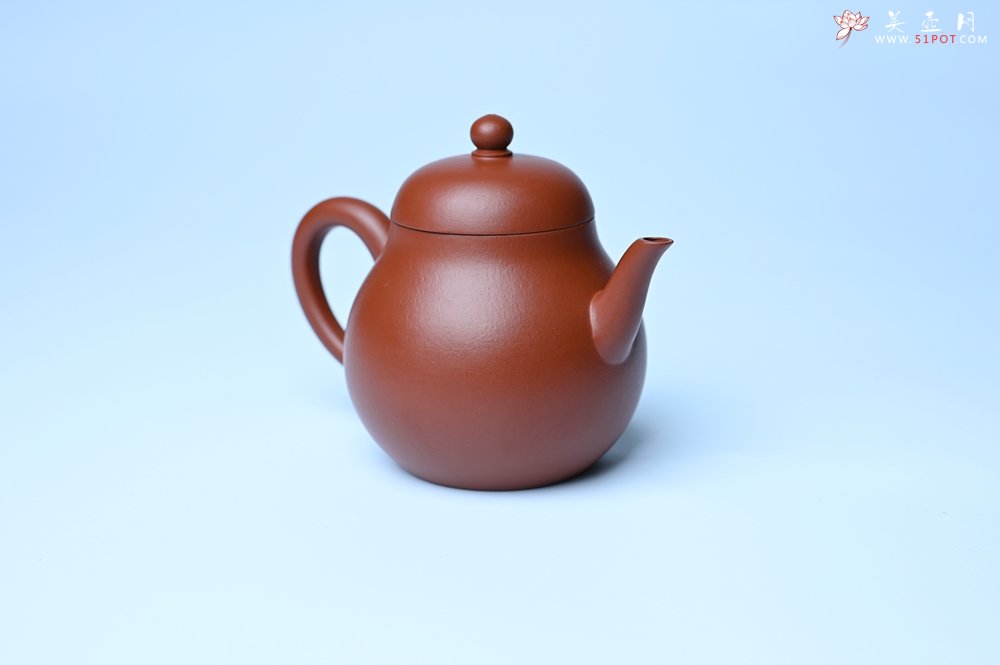 紫砂壶图片：美壶特惠 油润大红袍朱泥 手中无梨式 何以言茗事 小品高梨形 - 紫砂壶信息网
