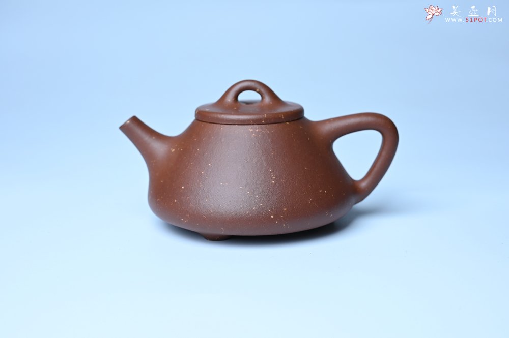 紫砂壶图片：美壶特惠 精致特好紫玉金砂子冶石瓢 做工和泥料不输千元作品 - 紫砂壶信息网