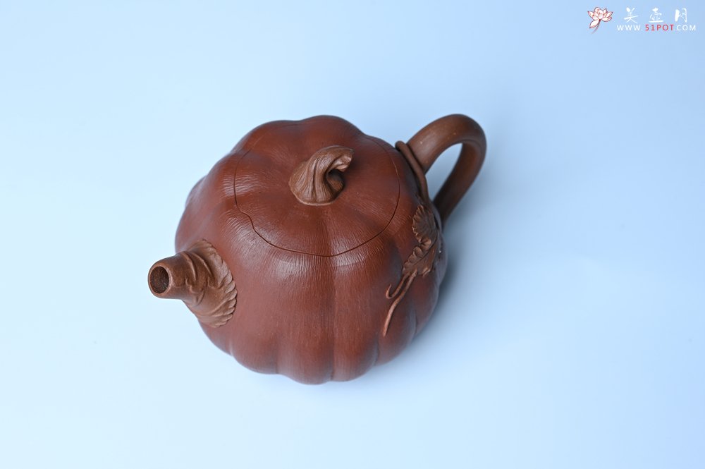 紫砂壶图片：美壶福利特惠 美壶专属定制 精致好料南瓜紫砂壶  肌理丰富生动 - 紫砂壶信息网
