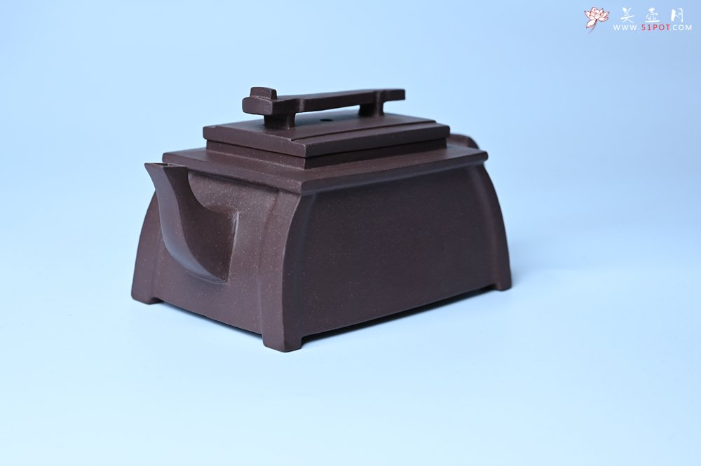 紫砂壶图片：美壶特惠 精致紫泥琴壶 难度大 茶人醉爱 - 紫砂壶信息网