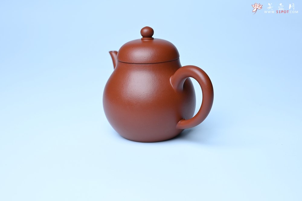 紫砂壶图片：美壶特惠 油润大红袍朱泥 手中无梨式 何以言茗事 小品高梨形 - 紫砂壶信息网