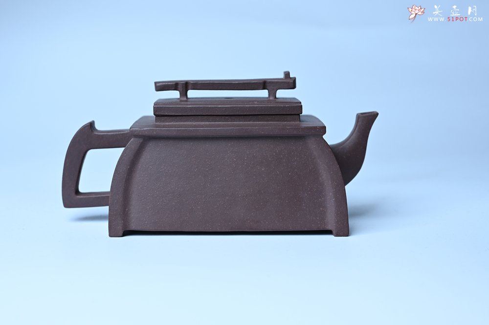 紫砂壶图片：美壶特惠 精致紫泥琴壶 难度大 茶人醉爱 - 紫砂壶信息网