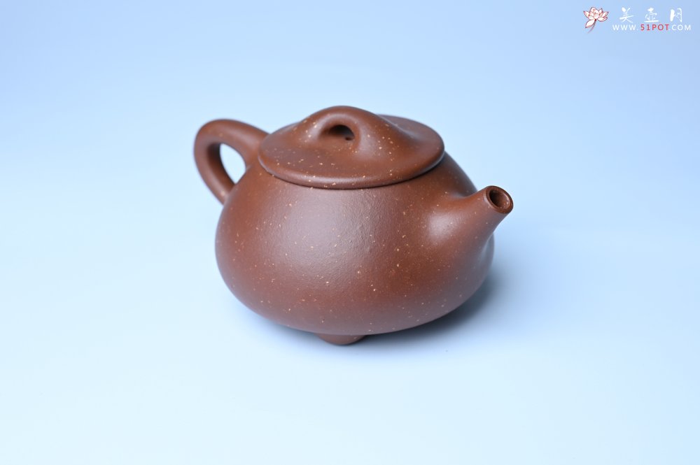 紫砂壶图片：美壶特惠 精致特好紫玉金砂满瓢景舟石瓢壶 做工和泥料不输千元作品 - 紫砂壶信息网