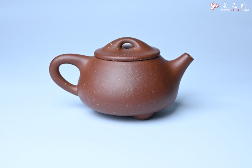 紫砂壶图片：美壶特惠 精致特好紫玉金砂满瓢景舟石瓢壶 做工和泥料不输千元作品 - 紫砂壶信息网