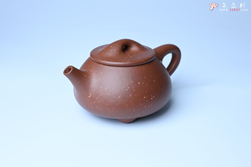 紫砂壶图片：美壶特惠 精致特好紫玉金砂满瓢景舟石瓢壶 做工和泥料不输千元作品 - 紫砂壶信息网
