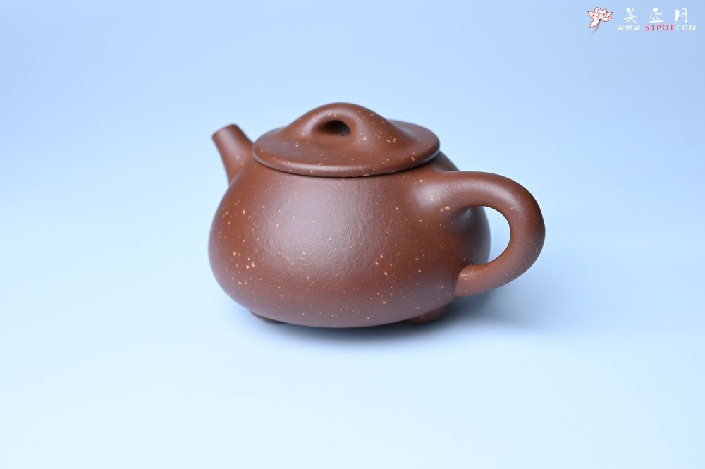 紫砂壶图片：美壶特惠 精致特好紫玉金砂满瓢景舟石瓢壶 做工和泥料不输千元作品 - 紫砂壶信息网