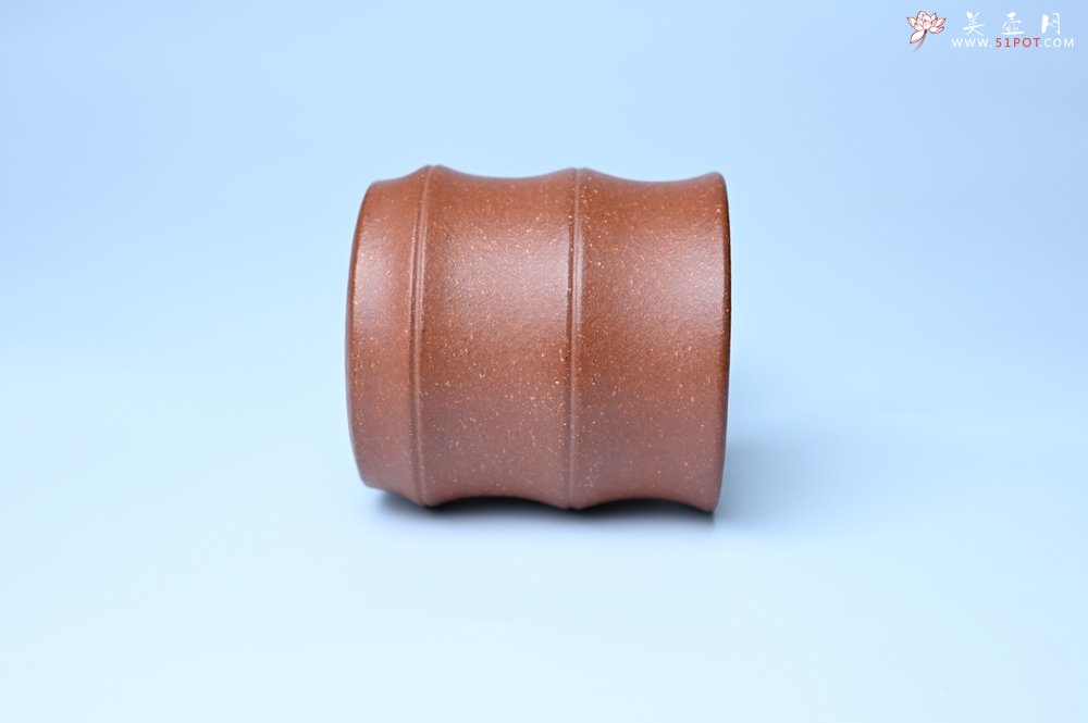 紫砂壶图片：美杯特惠 精致厚实特好降坡泥竹节主人杯 - 紫砂壶信息网