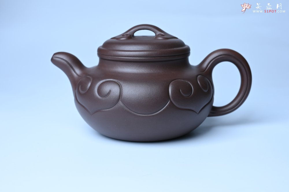 紫砂壶图片：美壶特惠 精致特好老紫泥仿古如意壶 茶人醉爱 - 紫砂壶信息网