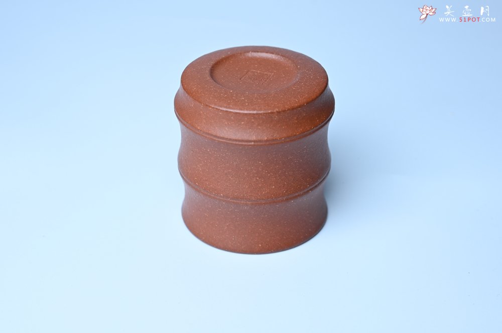 紫砂壶图片：美杯特惠 精致厚实特好降坡泥竹节主人杯 - 紫砂壶信息网