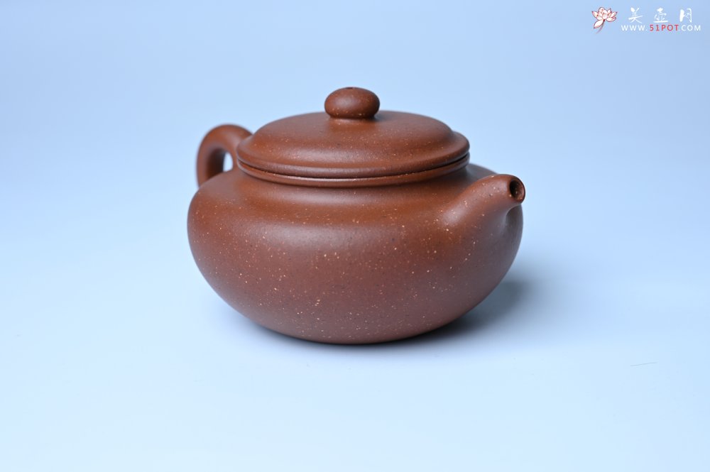 紫砂壶图片：美壶特惠 精致特好共生紫砂矿扁古壶 矿物质丰富 茶人醉爱 - 紫砂壶信息网