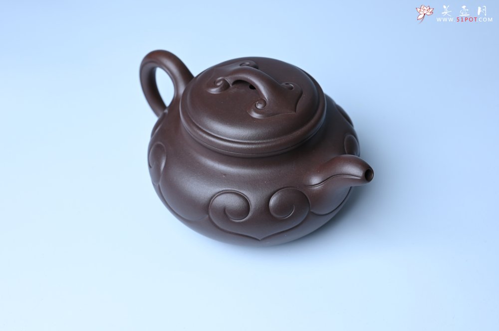 紫砂壶图片：美壶特惠 精致特好老紫泥仿古如意壶 茶人醉爱 - 紫砂壶信息网