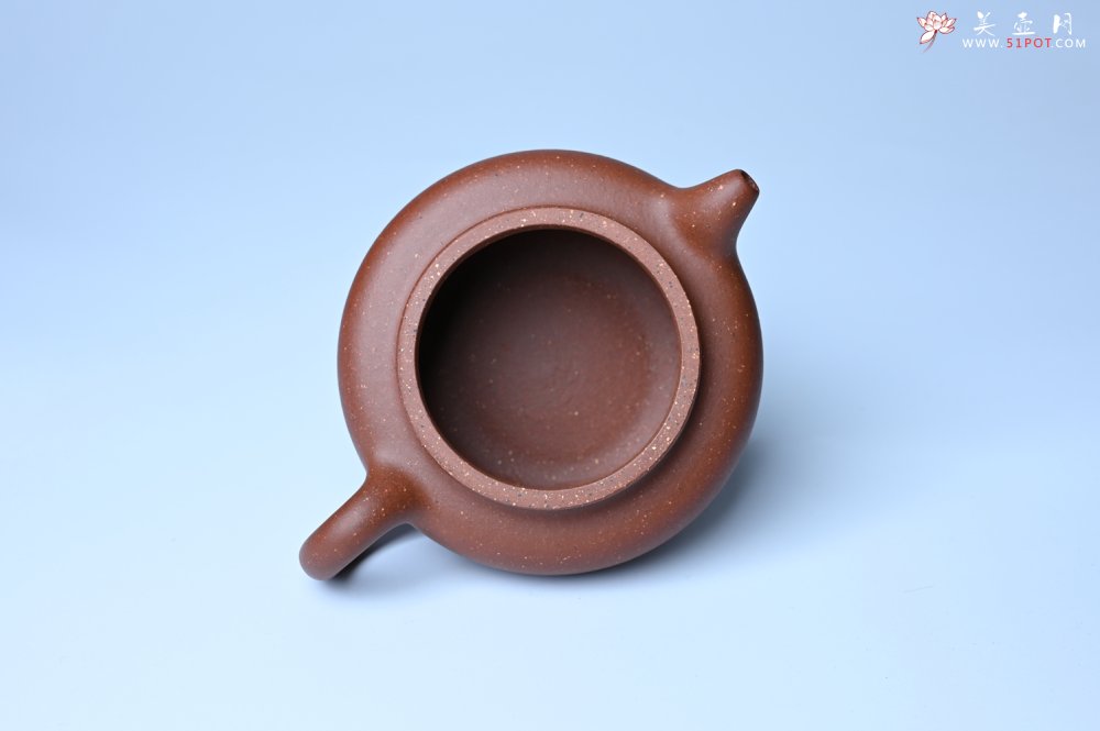 紫砂壶图片：美壶特惠 精致特好共生紫砂矿扁古壶 矿物质丰富 茶人醉爱 - 紫砂壶信息网