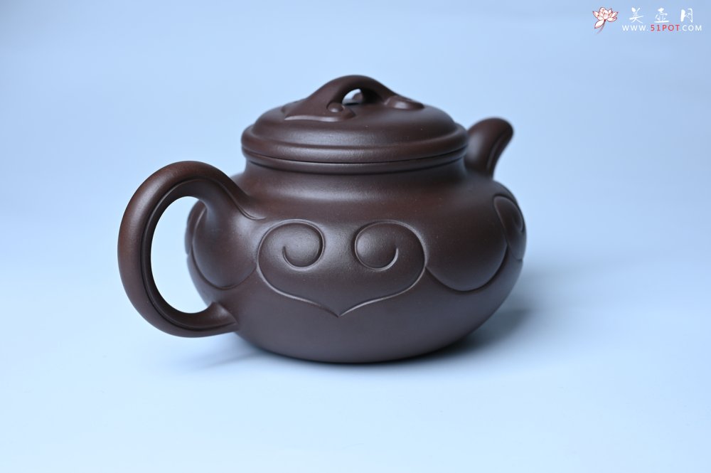 紫砂壶图片：美壶特惠 精致特好老紫泥仿古如意壶 茶人醉爱 - 紫砂壶信息网