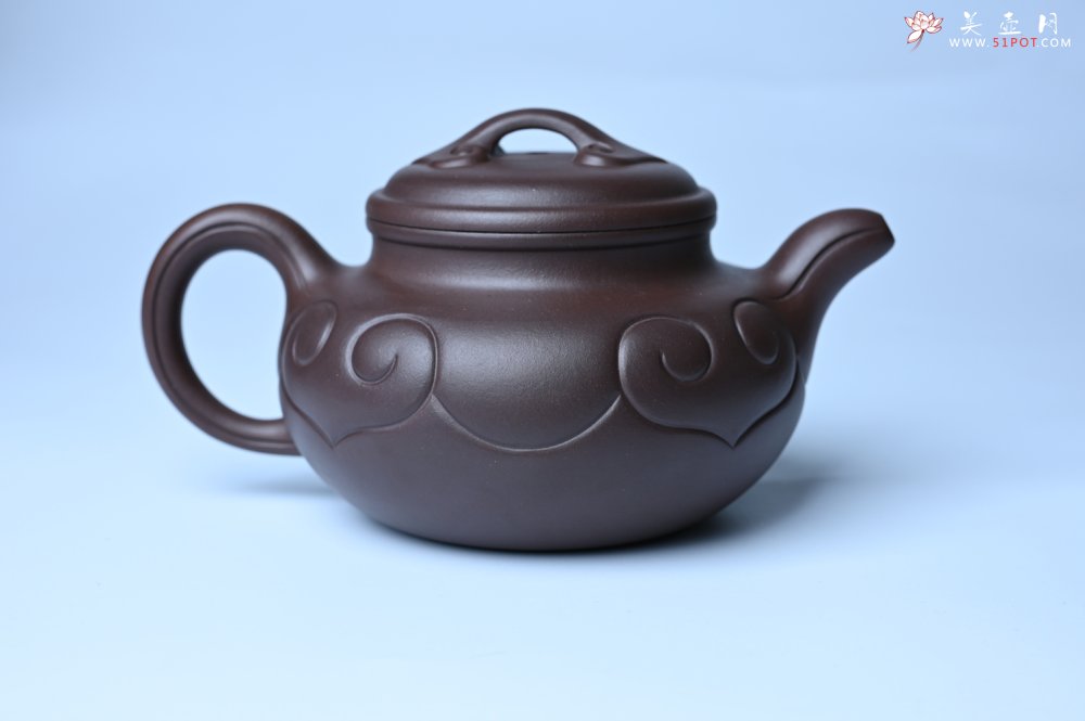 紫砂壶图片：美壶特惠 精致特好老紫泥仿古如意壶 茶人醉爱 - 紫砂壶信息网