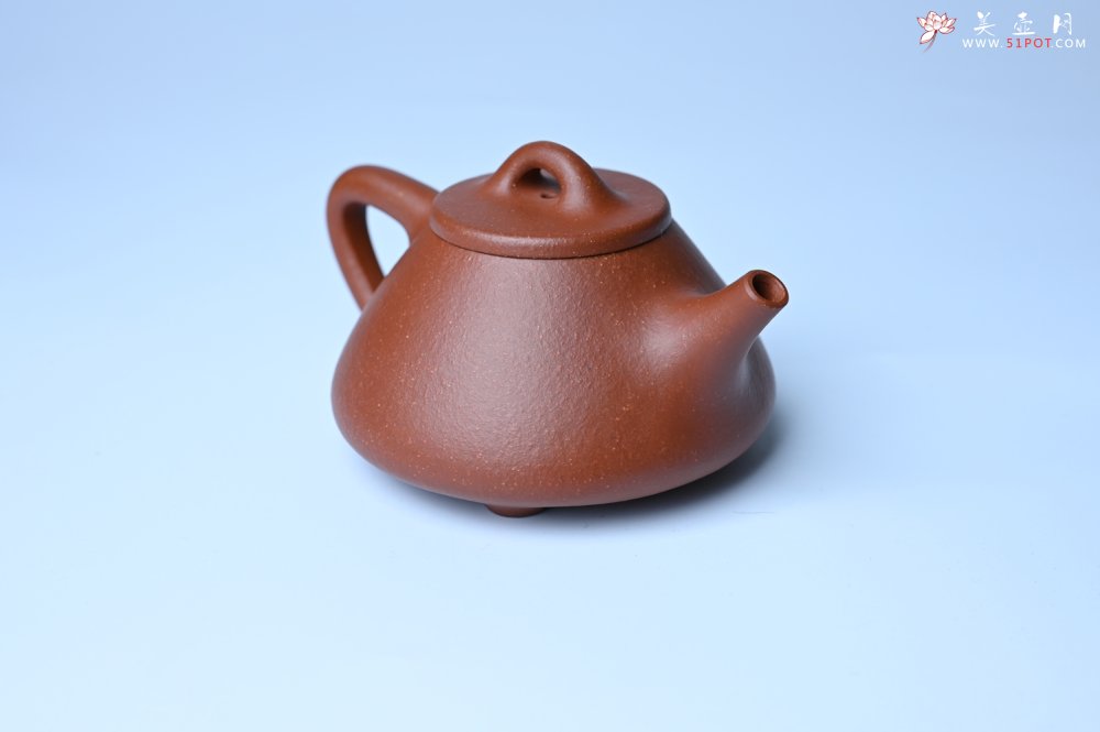 紫砂壶图片：美壶特惠 精致特好黄龙山宝山矿区红降坡泥小子冶石瓢壶 - 紫砂壶信息网