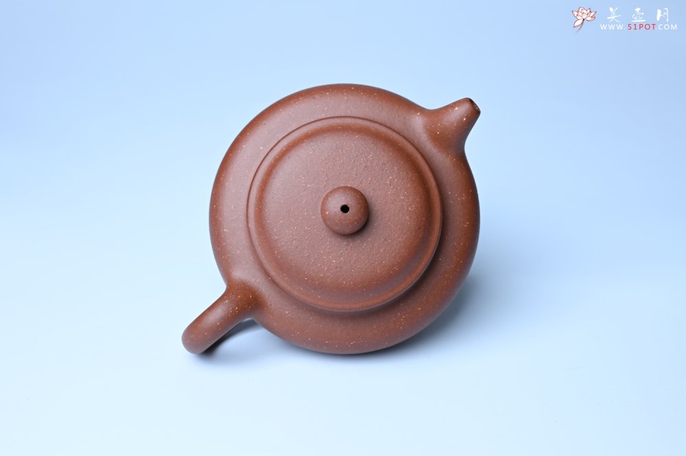 紫砂壶图片：美壶特惠 精致特好共生紫砂矿扁古壶 矿物质丰富 茶人醉爱 - 紫砂壶信息网