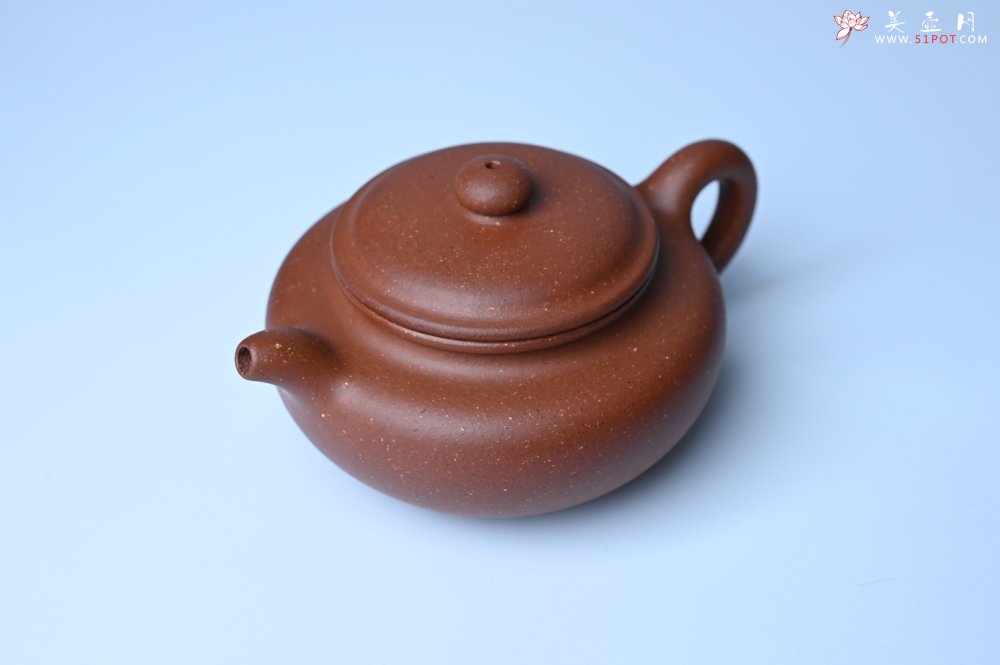 紫砂壶图片：美壶特惠 精致特好共生紫砂矿扁古壶 矿物质丰富 茶人醉爱 - 紫砂壶信息网